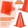 PXZBLG 12/24/50pcs Soccer Cones, 7" Plastic Traffic Cones - Image 5