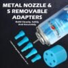 NEON Butane Fuel Refill, 11X Ultra-Refined, 300ml Premium Lighter Fluid with Metal Nozzle & 5 Butane Gas Refill Adapters for Refillable Jet Flame Lighters, Torches, and Culinary Use, 2 Cans - Image 3