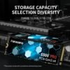 fanxiang S500 Pro 512GB NVMe SSD M.2 PCIe Gen3x4 2280 Internal Solid State Drive, SLC Cache 3D NAND TLC, Up to 3200MB/s, Compatible with Laptop and PC Desktops(Black) - Image 7