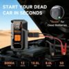8000A Jump Starter with Air Compressor, 150 PSI Tire Inflator - Image 5