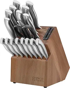Chicago Cutlery Insignia Guided Grip 18-Piece knife set with block