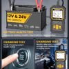BT370 Car Battery Tester, 12V/24V Automotive Battery Load Tester 100-2000CCA Auto Battery Tester with Battery Health Test/Analyzer Charging Cranking System Tester for Car Truck Motorcycle Boat - Image 7