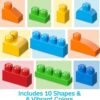 MEGA BLOKS First Builders Deluxe Building Bag Toddler Block Toys Set, Red - Image 3
