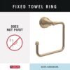 Delta Mylan 4-Piece Bathroom Set Champagne Bronze 18" Towel Rack, Toilet Paper Holder, Hand Towel Holder, Hook| Bathroom Accessory Set Towel Holder 4-Piece Hardware MYN64-CZ - Image 5