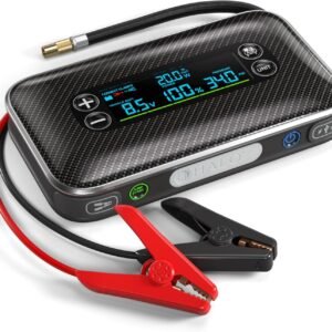 HALO Bolt AIR 1500A Jump Starter, Air Compressor, Power Bank, LED Light, Black