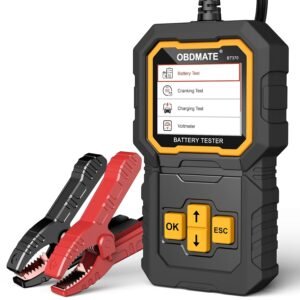 BT370 Car Battery Tester, 12V/24V Automotive Battery Load Tester 100-2000CCA Auto Battery Tester with Battery Health Test/Analyzer Charging Cranking System Tester for Car Truck Motorcycle Boat