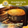 HIWARE Springform Pan Set of 3 Non-stick Leakproof Round Cake Pan Set Includes 3 Pieces 6" 8" 10" - Image 3