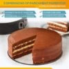 HIWARE Springform Pan Set of 3 Non-stick Leakproof Round Cake Pan Set Includes 3 Pieces 6" 8" 10" - Image 2