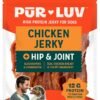 Pur Luv Chicken Jerky Dog Treats with Hip & Joint Support, 12 oz - Image 1